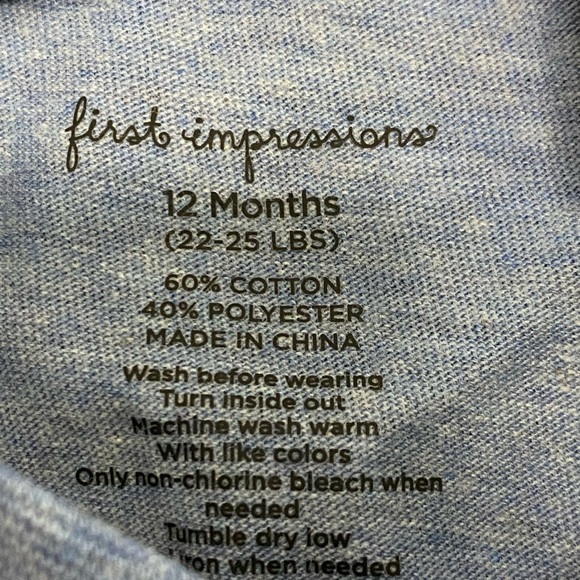 3/$25 First Impressions Birthday Dude Cotton t-shirt - Picture 4 of 6